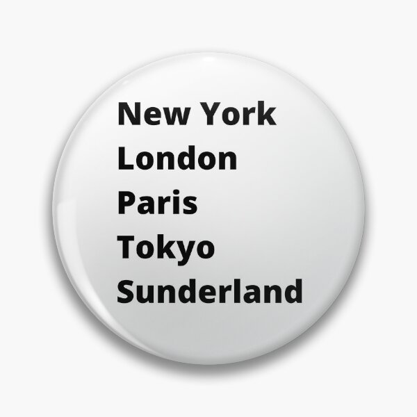 Aperçu de l'œuvre New York Londres Paris Tokyo Sunderland créée et vendue par DesignsbyDan1.