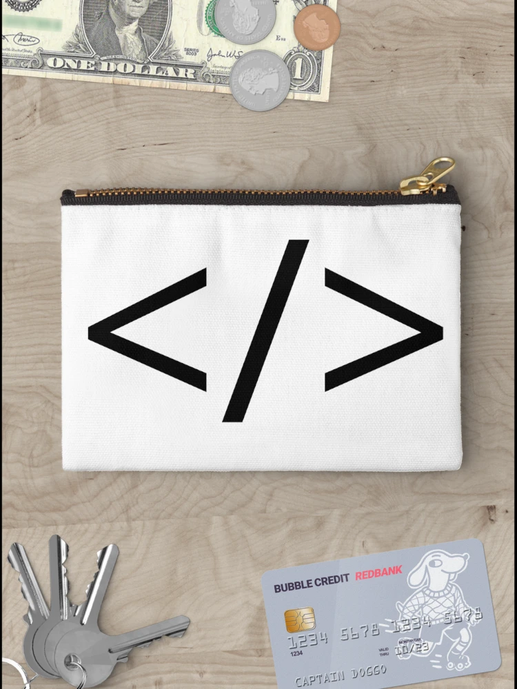 Thumbnail 3 of 4, Zipper Pouch, Programming code </> designed and sold by MoreArt15.