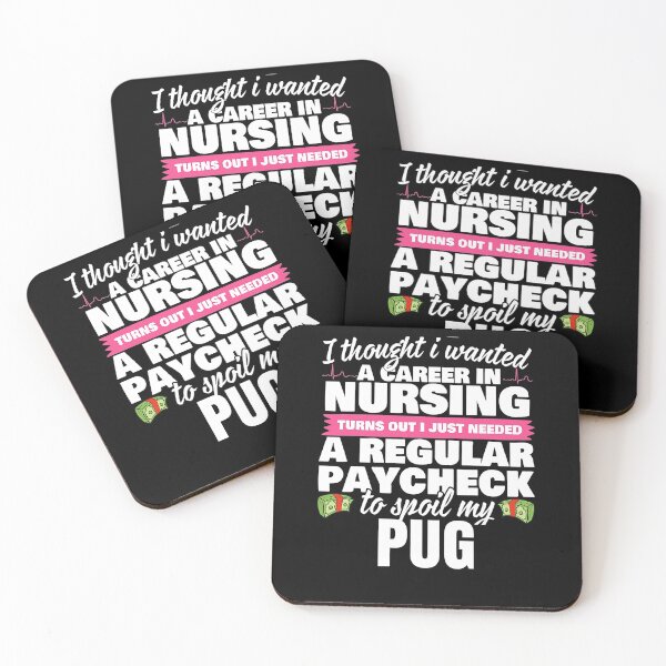 Item preview, Pug Nurse Spoiling My Pug designed and sold by HenningMadsen.