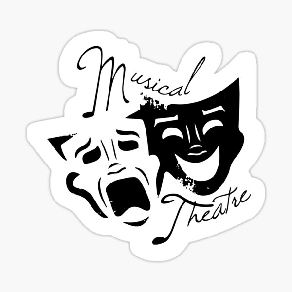 Vinyl Wall Decal Tragedy Comedy Theater Masks Stickers (3571ig) :  : Tools & Home Improvement