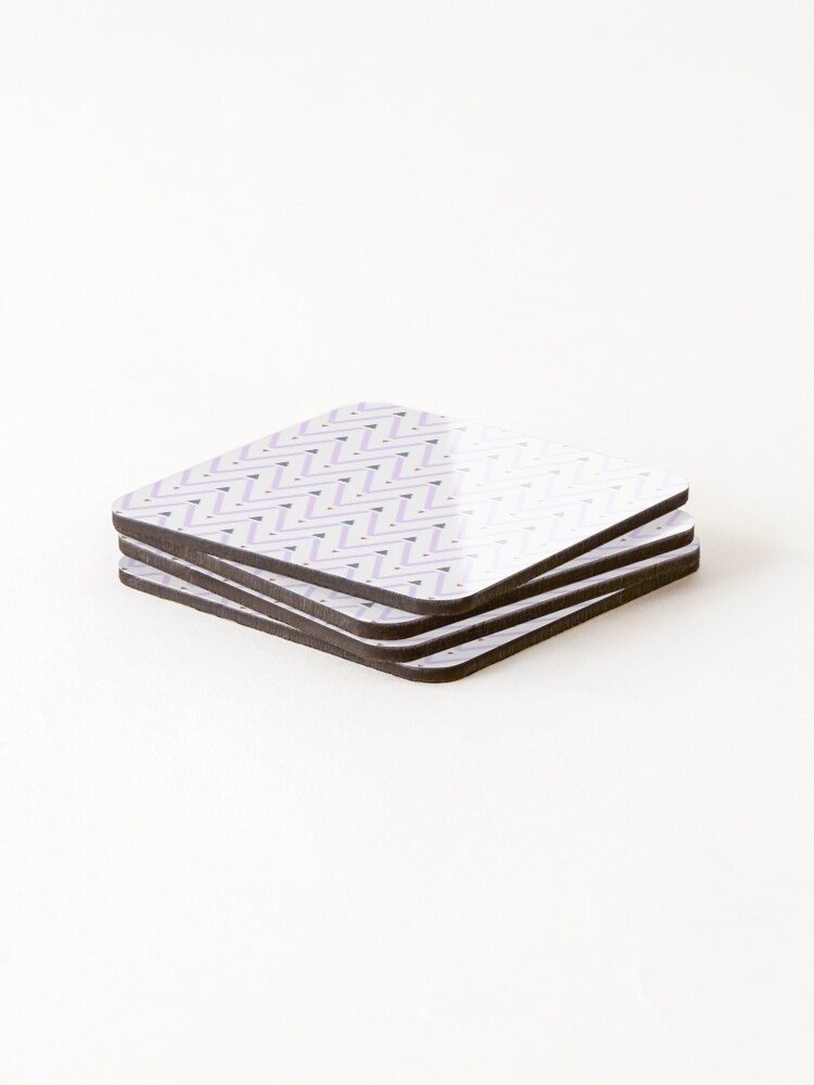 Thumbnail 4 of 5, Coasters (Set of 4), Triangular Geometric Pattern designed and sold by Kdo-it.