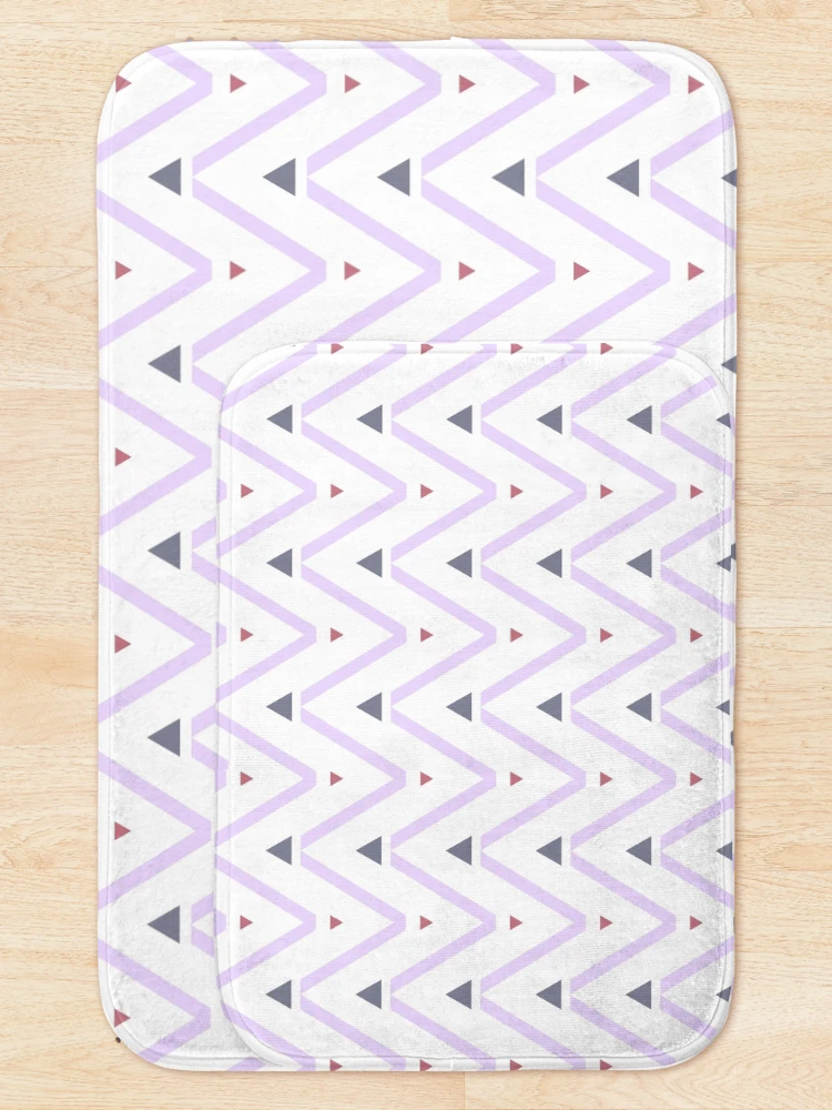 Thumbnail 5 of 6, Bath Mat, Triangular Geometric Pattern designed and sold by Kdo-it.