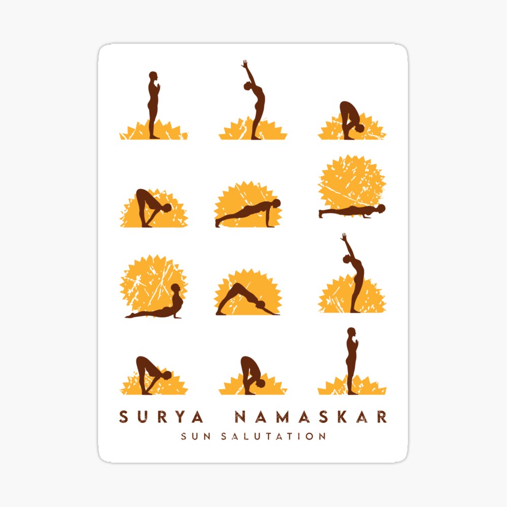 Assorted yoga positions illustration, Surya Namaskara Namaste Yoga  Exercise, Yoga, text, sports, om png | PNGWing