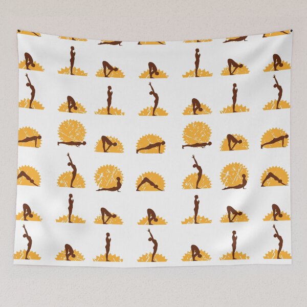 Artikelvorschau, Surya Namaskar Sonnengruß - 12 kraftvolle Yoga-Posen entworfen und verkauft von Ilustra Ideia.