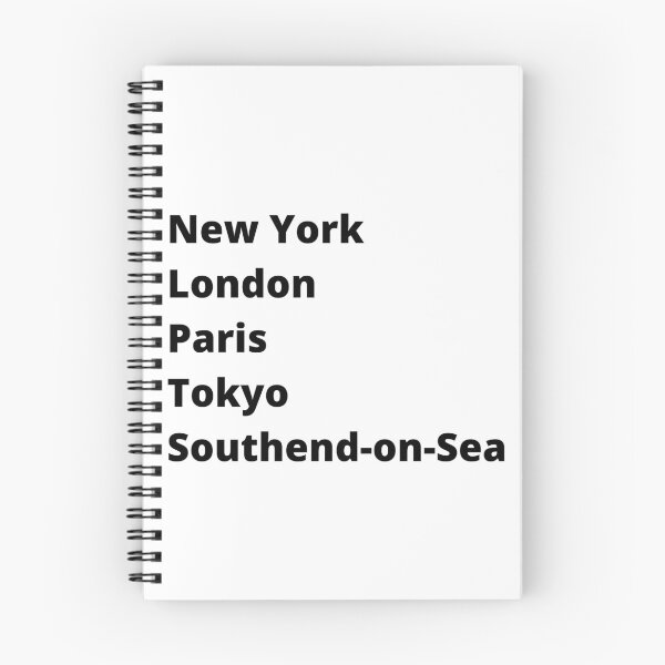 Item preview, New York London Paris Tokyo Southend-on-Sea designed and sold by DesignsbyDan1.