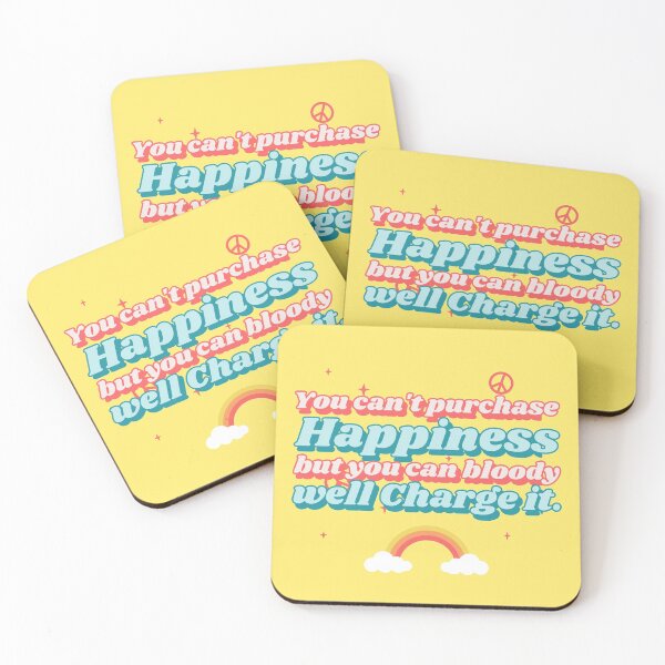 Item preview, Absolutely Fabulous Inspired Design | AbFab Quote | Absolutely Fabulous Darling | You Can't Purchase Happiness But You Can Bloody Well Charge It designed and sold by Ainbowz-Artwork.
