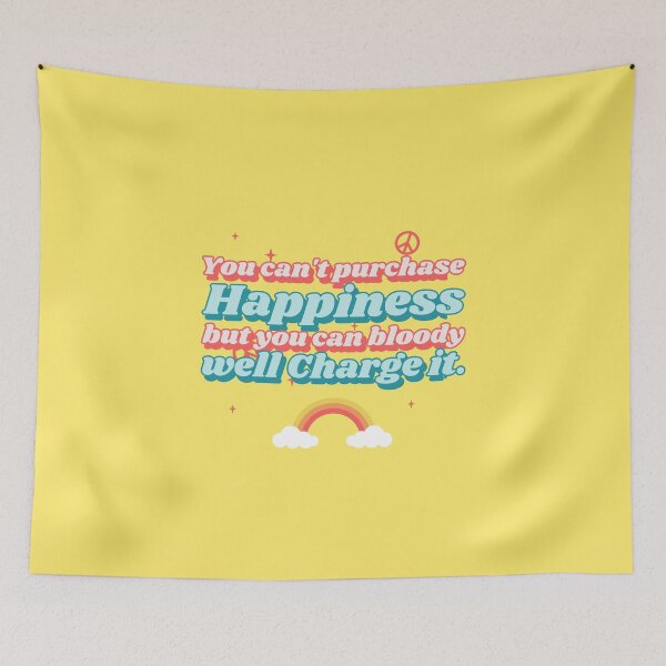 Item preview, Absolutely Fabulous Inspired Design | AbFab Quote | Absolutely Fabulous Darling | You Can't Purchase Happiness But You Can Bloody Well Charge It designed and sold by Ainbowz-Artwork.