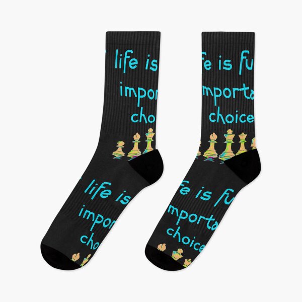 Item preview, Life Is Full Of Important Choices Chess designed and sold by DesignsofNote.