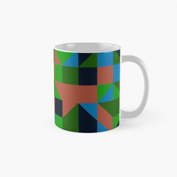 Aperçu de l'œuvre Tuiles et triangles bleus et verts créée et vendue par beocca.