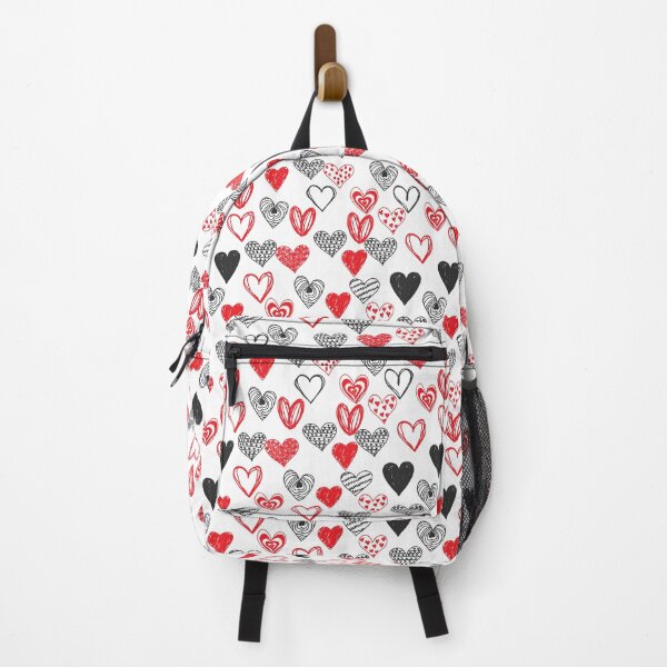 Item preview, Doodle love heart Valentines Day seamless designed and sold by Kapitosh.