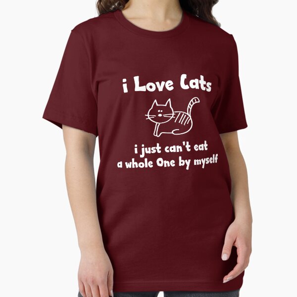 Artikel-Vorschau von Ich liebe Katzen Ich kann einfach nicht einen ganzen essen, designt und verkauft von goodtogotees.