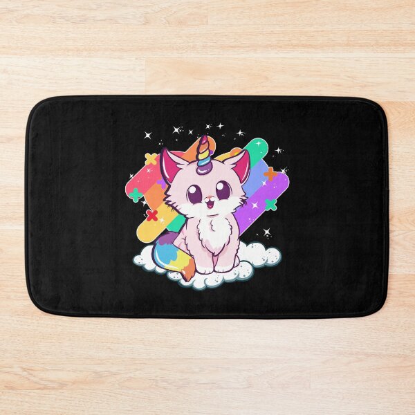 Item preview, Cute Unicorn Cat Adorable Magical Rainbow Kitty designed and sold by perfectpresents.