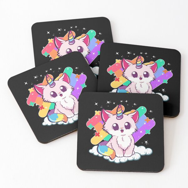 Item preview, Cute Unicorn Cat Adorable Magical Rainbow Kitty designed and sold by perfectpresents.