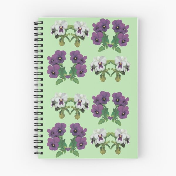 Aperçu de l'œuvre Pansy Garden-Viola-fleur 2 couleurs blanc violet violet 1 créée et vendue par StudioViArt.