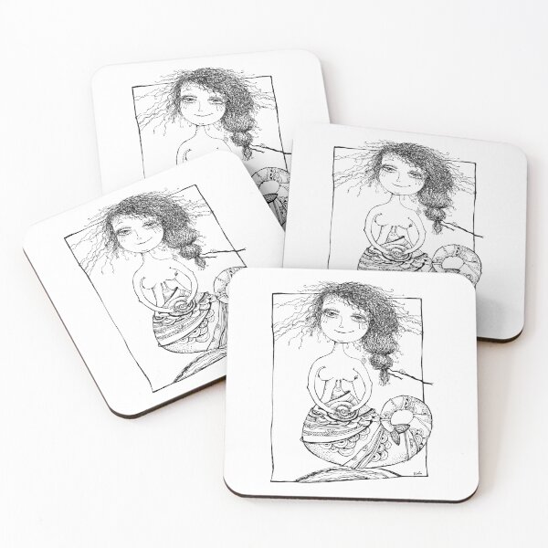 Item preview, Mermaid happiness designed and sold by ElenaDodokaART.