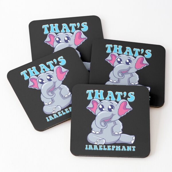 Item preview, Cute & Funny That's Irrelephant Baby Elephant Pun designed and sold by perfectpresents.