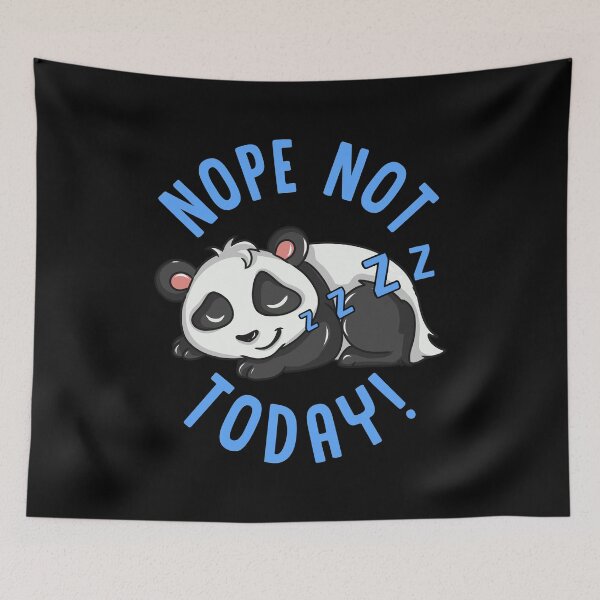 Item preview, Cute & Funny Nope Not Today Lazy Napping Panda designed and sold by perfectpresents.