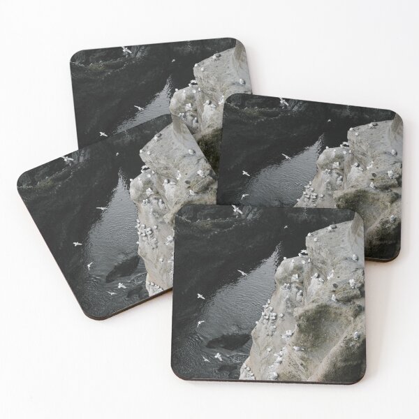 Item preview, Rocky cliff with colony of birds on coast designed and sold by Lallz-Comforter.