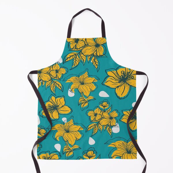 Item preview, Mustard colour Flowers Pattern designed and sold by sasijaya.