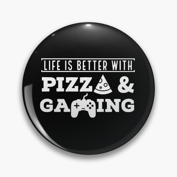 Item preview, Life Is Better with Pizza and Gaming designed and sold by AnyKitty.