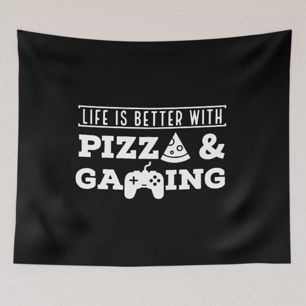 Item preview, Life Is Better with Pizza and Gaming designed and sold by AnyKitty.