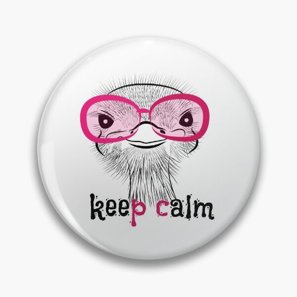 Item preview, Pop art funny ostrich head with pink glasses designed and sold by Kapitosh.