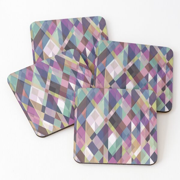 Artikelvorschau, Geometrisches violettes rosa weißes Muster entworfen und verkauft von DigitalNobleman.