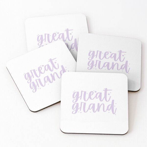 Item preview, "Great Grand" Matching Big, Little and Grand Purple Stars designed and sold by lettersbymich.