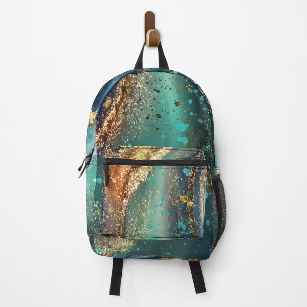 Item preview, Iridescent Green And Gold Marble designed and sold by MadeByMishkaN.