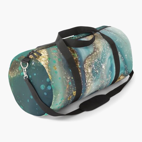 Item preview, Iridescent Green And Gold Marble designed and sold by MadeByMishkaN.