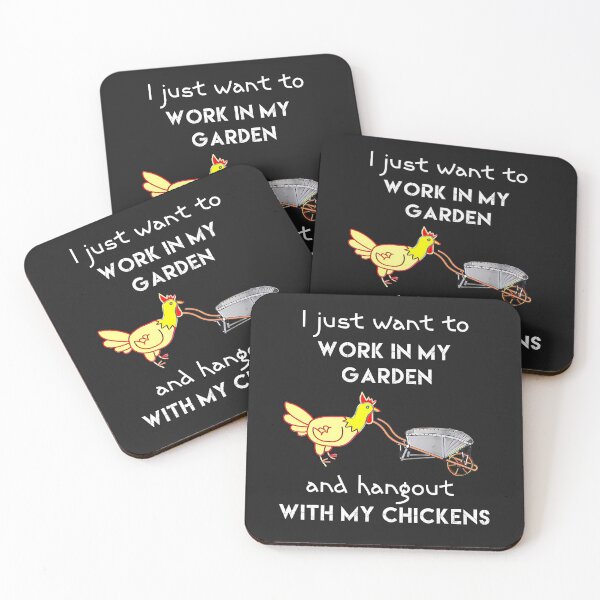 Item preview, I just want to work in my garden and hangout with my chickens designed and sold by DesignsofNote.