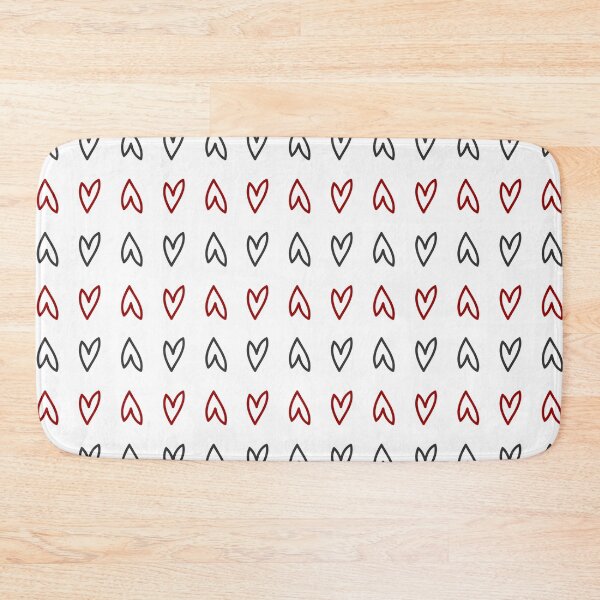 Item preview, Valentines Day seamless pattern black and red heart designed and sold by Kapitosh.