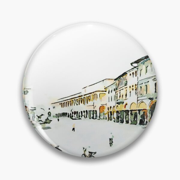 Item preview, Square with buildings and bell tower designed and sold by Giuseppe Cocco.