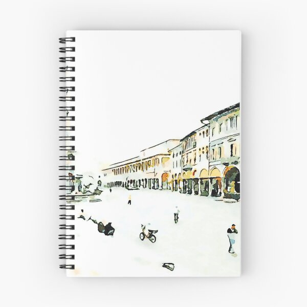 Item preview, Square with buildings and bell tower designed and sold by Giuseppe Cocco.