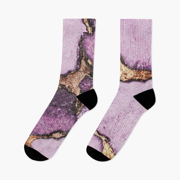 Item preview, Purple And Gold Marble Abstract designed and sold by MadeByMishkaN.