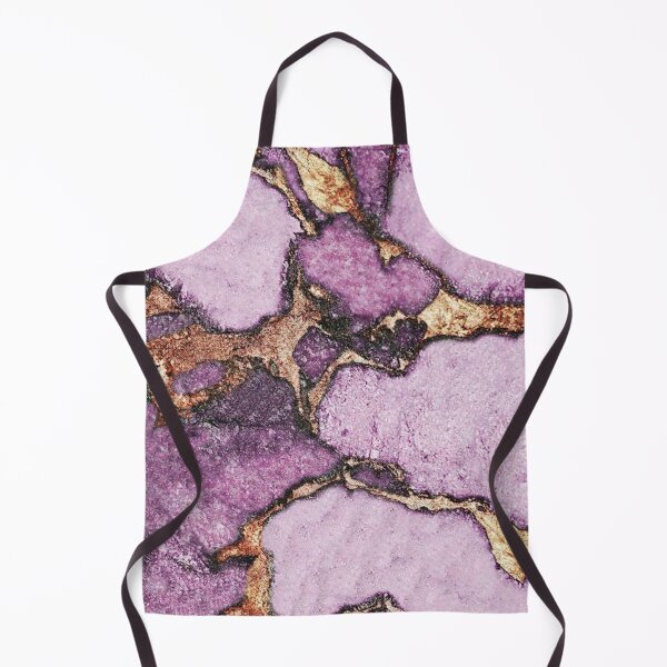 Item preview, Purple And Gold Marble Abstract designed and sold by MadeByMishkaN.