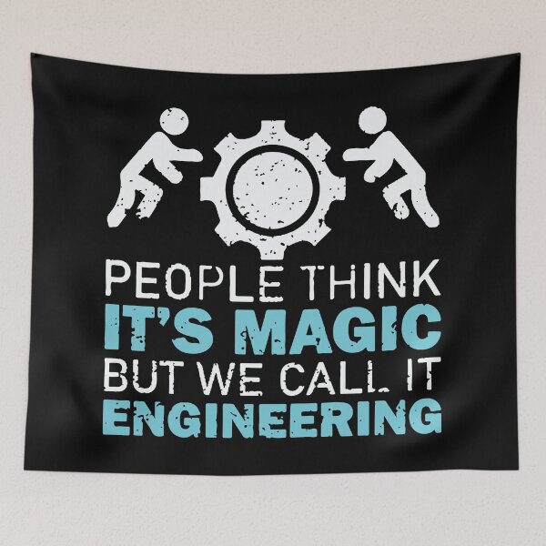 Item preview, People Think It's Magic But We Call It Engineering designed and sold by Creativenetic.