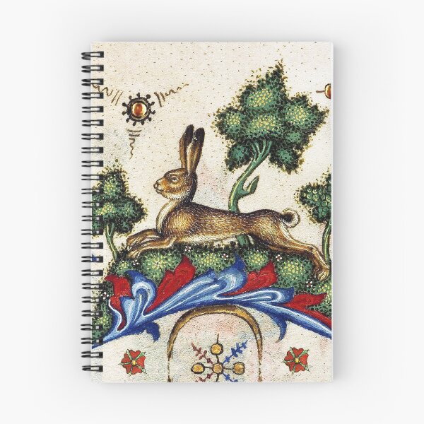 Item preview, MEDIEVAL BESTIARY, HARE AMONG FLOWERS AND TREES designed and sold by BulganLumini.
