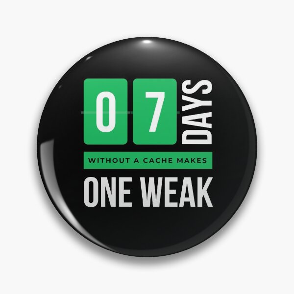 Item preview, Geocaching: 7 days without a cache makes one weak designed and sold by portrait4you.