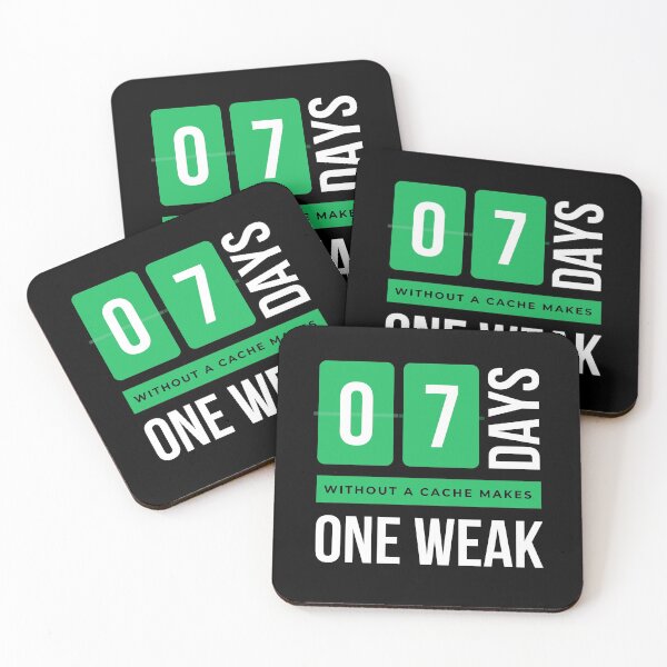 Item preview, Geocaching: 7 days without a cache makes one weak designed and sold by portrait4you.