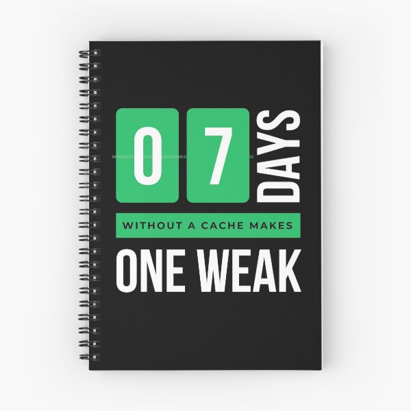 Item preview, Geocaching: 7 days without a cache makes one weak designed and sold by portrait4you.