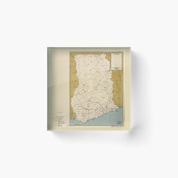 Item preview, Map of Ghana (1963) designed and sold by allhistory.