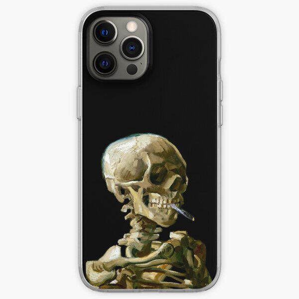 Vincent van Gogh Head of a Skeleton with a Burning Cigarette iPhone Soft Case
