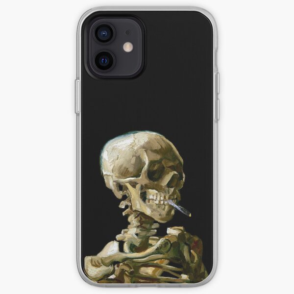 Vincent van Gogh Head of a Skeleton with a Burning Cigarette iPhone Soft Case