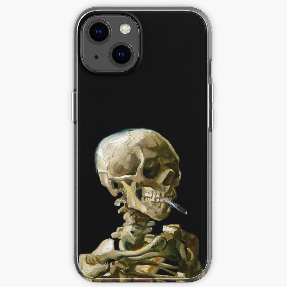 Vincent van Gogh Head of a Skeleton with a Burning Cigarette iPhone Case