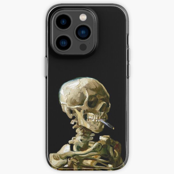 Vincent van Gogh Head of a Skeleton with a Burning Cigarette iPhone Soft Case
