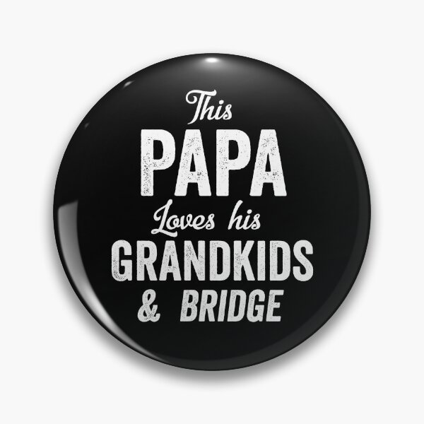 Item preview, Papa Grandfather Gift Loves Grandkids & Bridge Playing Cards designed and sold by carlhunt99.