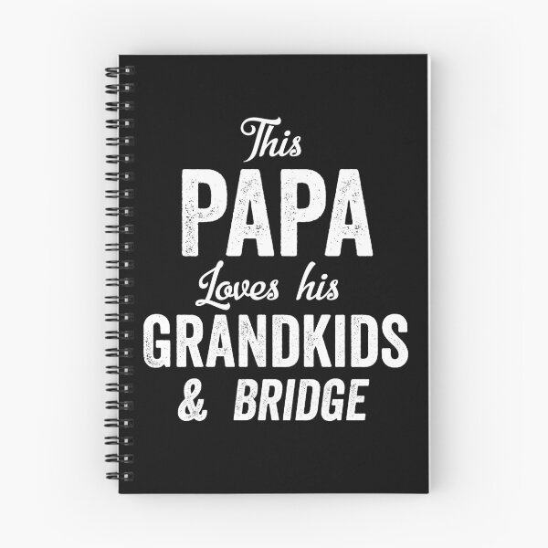 Item preview, Papa Grandfather Gift Loves Grandkids & Bridge Playing Cards designed and sold by carlhunt99.