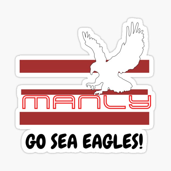 99712 MANLY SEA EAGLES NRL TEAM LOGO CAR WINDOW FLAG 