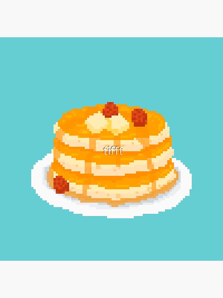 "Fluffy pancake with syrup pixel art" Poster for Sale by tifft Redbubble